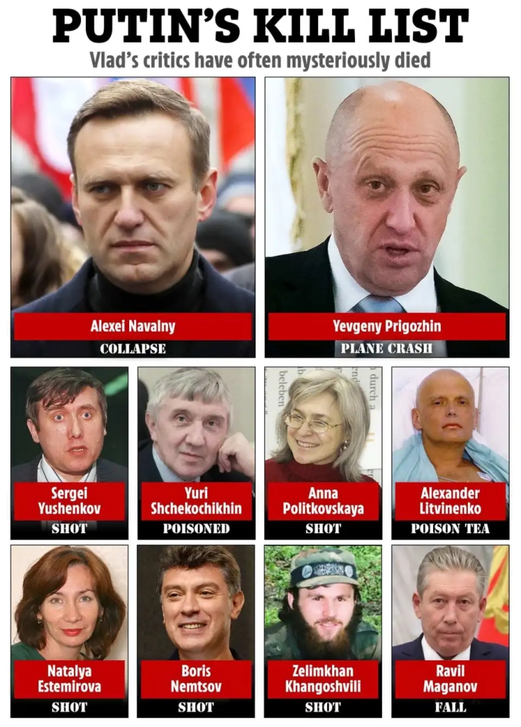 Lista degli omicidi di Putin