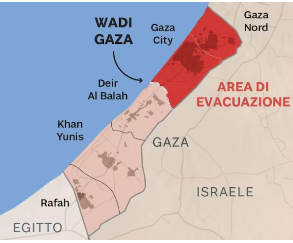 La striscia di Gaza