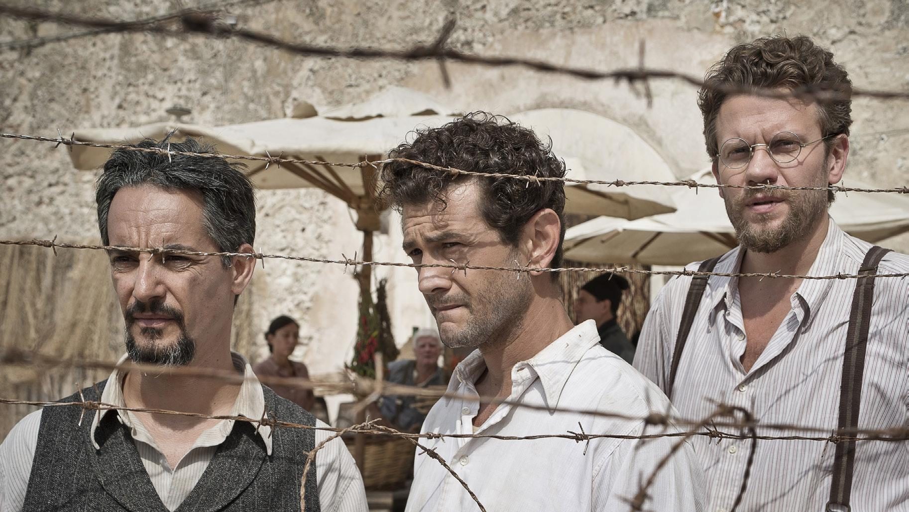 Altiero Spinelli, Eugenio Colorni ed Ernesto Rossi, in un'immagine del film "Un mondo nuovo".