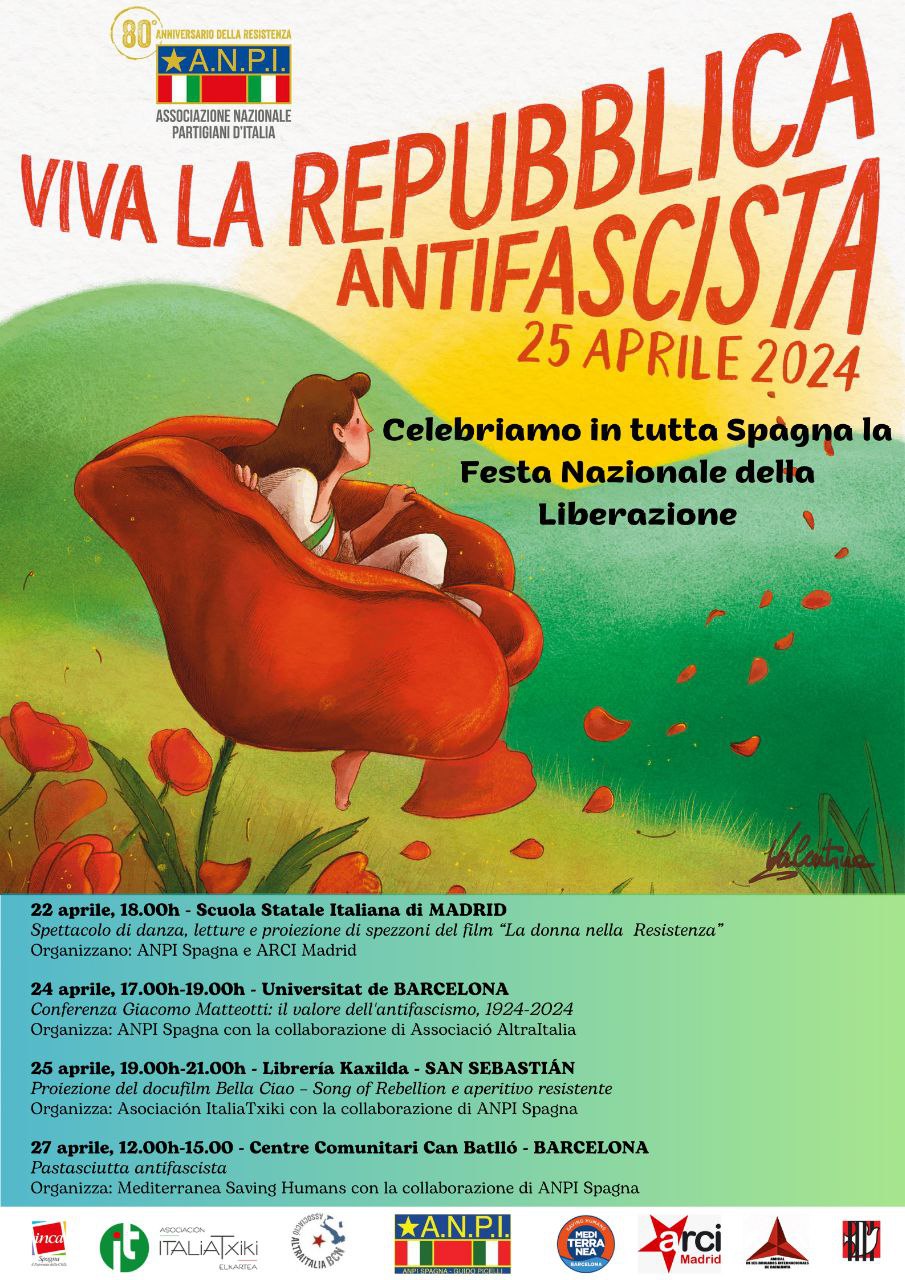 25 Aprile 2024 – Festeggiamo anche in Spagna la Liberazione!